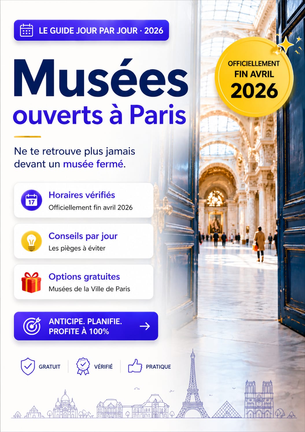 Musées ouverts à Paris – Le Guide 2026