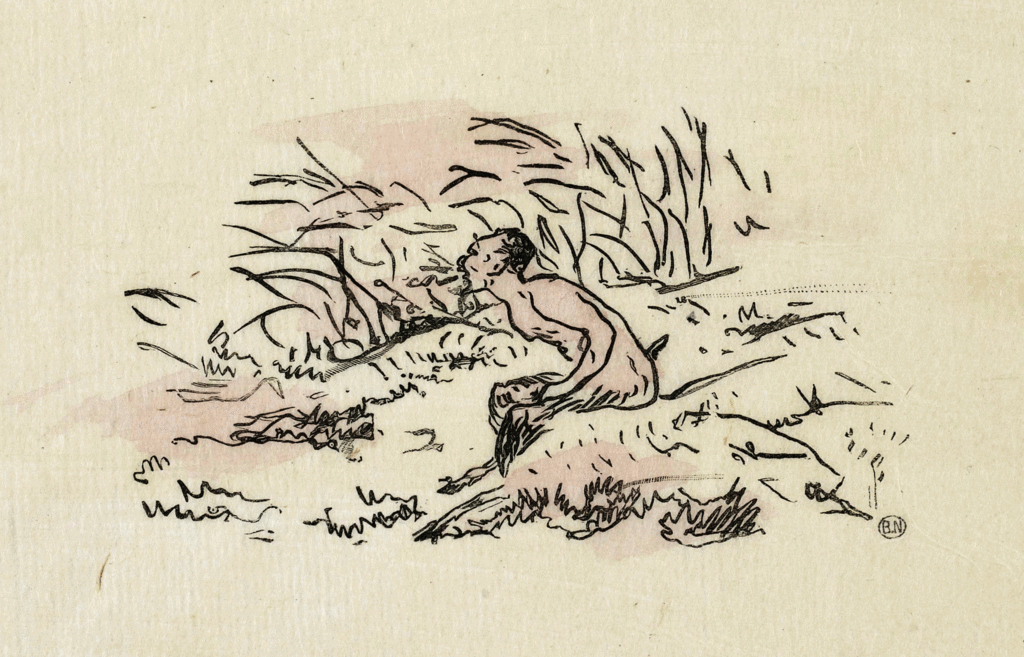 L’Après-Midi d’un faune, frontispice, 1876, Manet