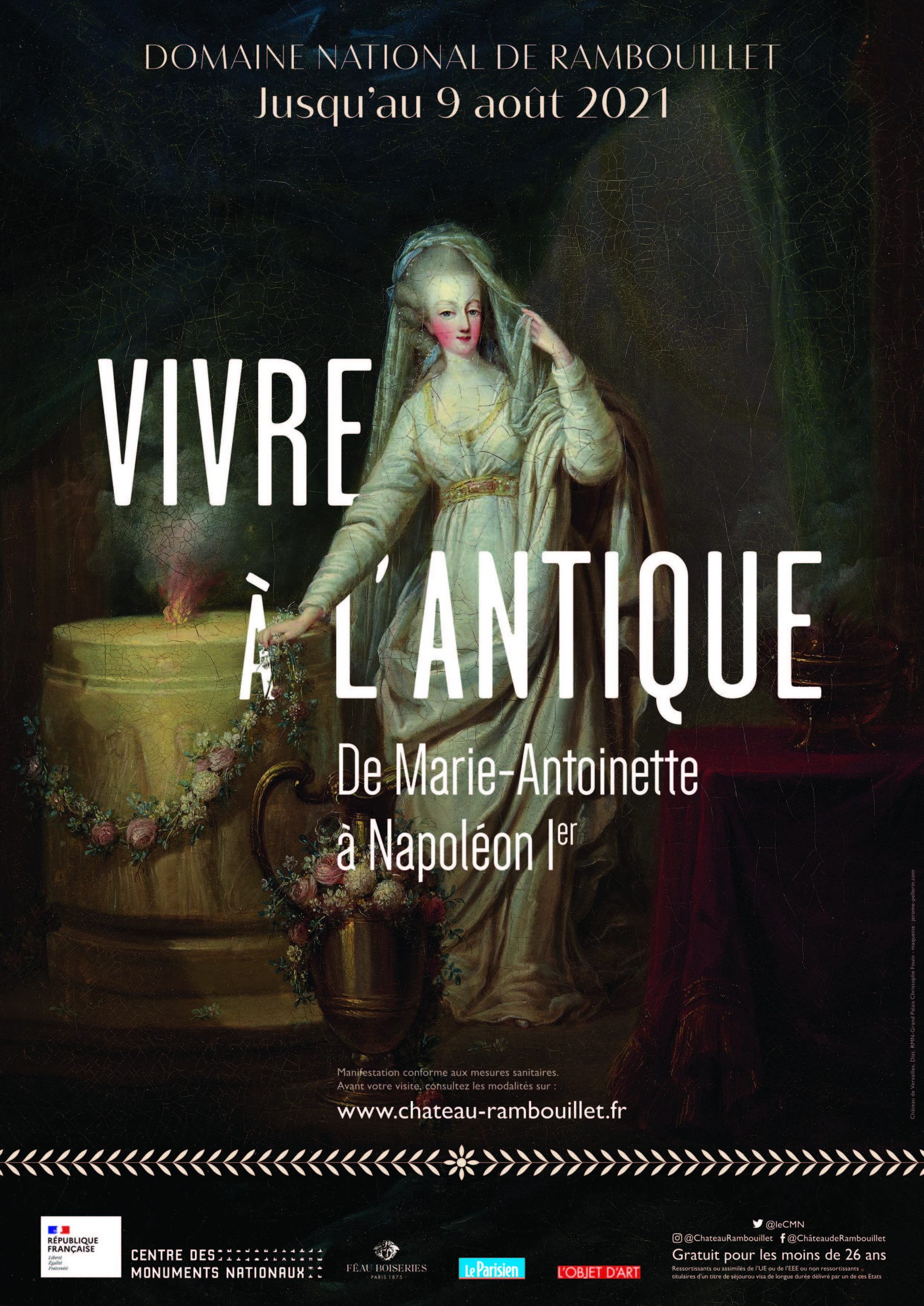 Le Centre des monuments nationaux présente l’exposition « Vivre à l’antique, de Marie Antoinette à Napoléon Ier » au château de Rambouillet