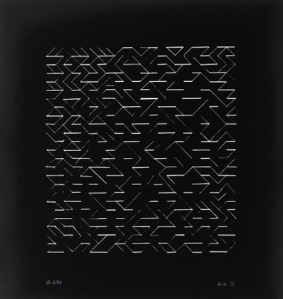 Anni Albers, Orchestra, 1979, 45 × 42.5 cm, The Josef and Anni Albers Fundation.