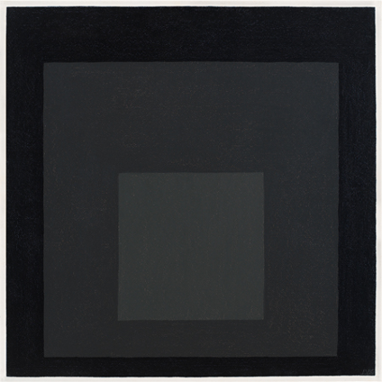 Josef Albers, Study for Homage to the Square, 1965, huile sur masonite, 60.9 × 60.9 cm, The Josef and Anni Albers Fundation.