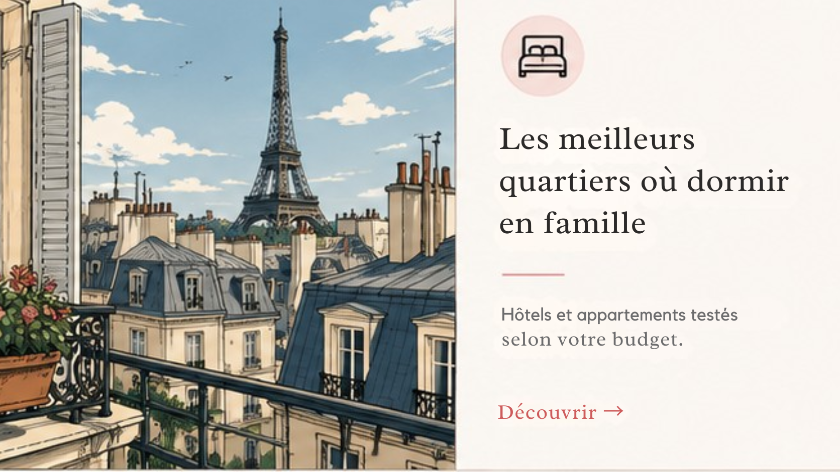 Quartier familial à Paris