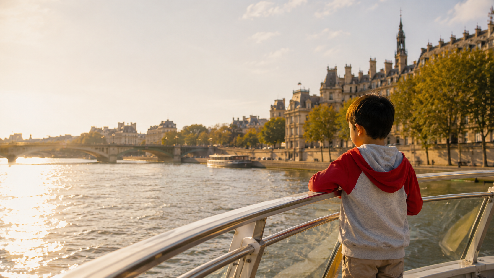 Croisière sur la Seine en famille