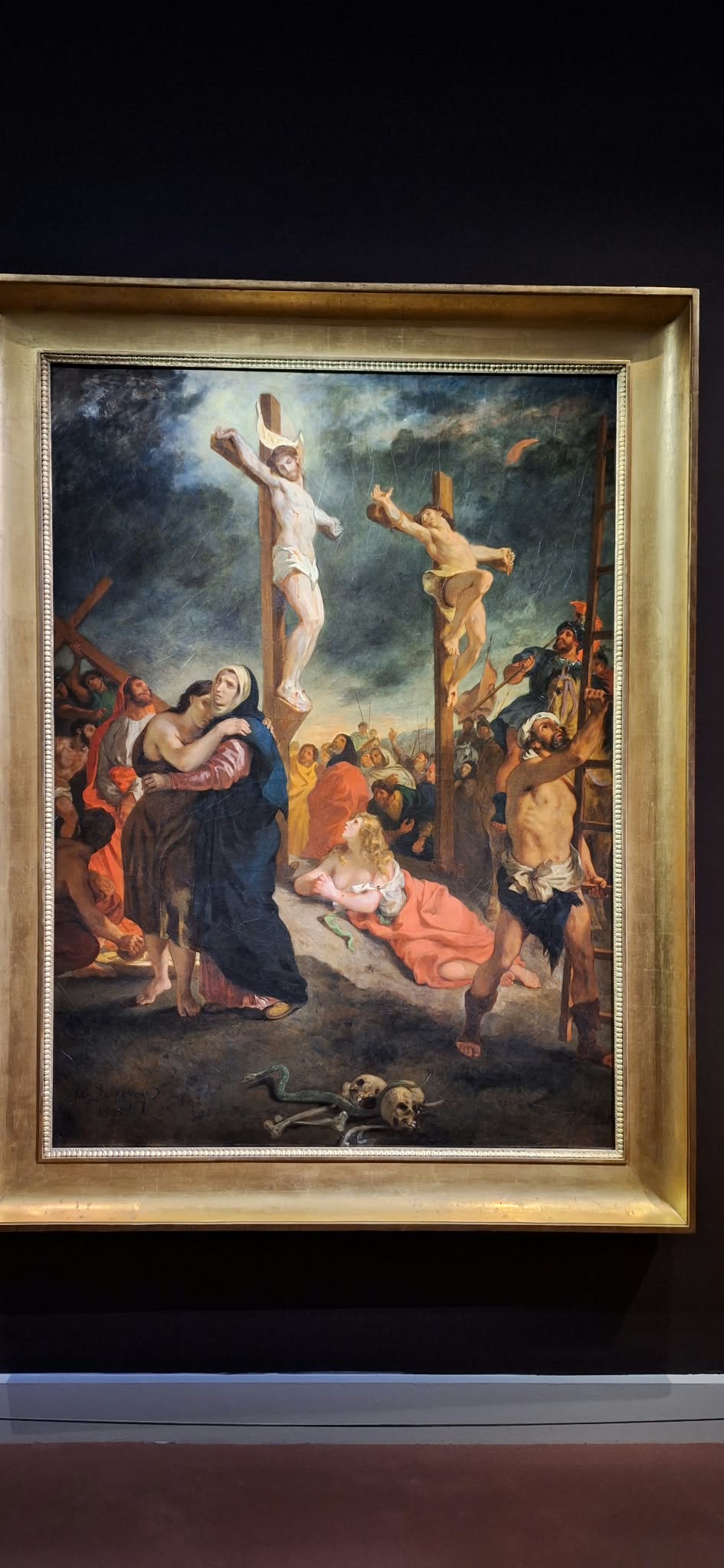 Eugène Delacroix, Le Christ en croix, présenté dans l'exposition Éternel Tintoret